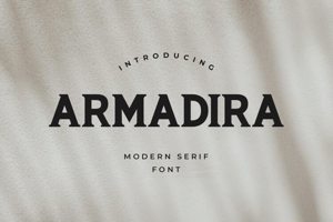 Related font ARMADIRA Capital Text