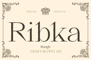 Related font Ribka Rough