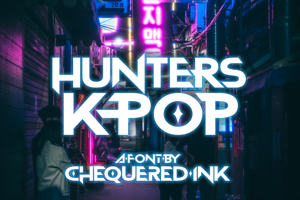 Related font Hunters K-Pop