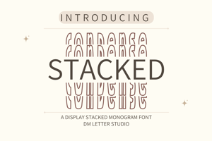 Condense Stacked Monogram
