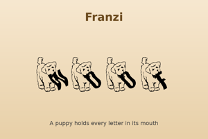 Related font Franzi
