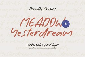 Related font Meadow Yesterdream VERSION