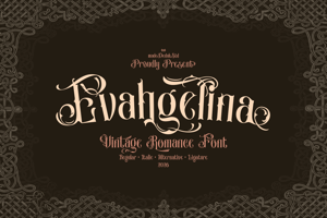 Related font Evahgelina