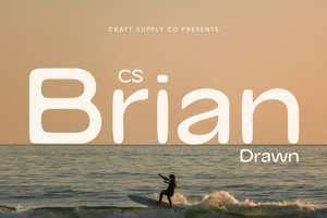 Related font CS Brian Drawn