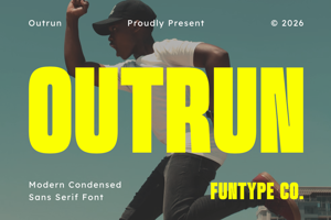 Related font Outrun