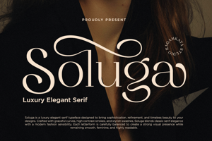 Related font Soluga