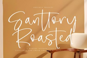 Related font Santtory Roasted