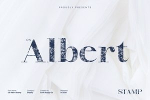 Related font CS Albert Stamp