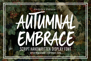 Related font Autumnal Embrace