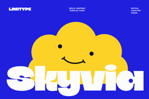 Related font Skyvia - Bold Inktrap Font