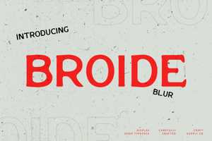 Related font Broide Blur