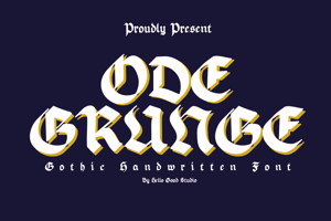 Related font ODEGRUNGE
