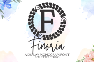 Related font Finoria Monogram