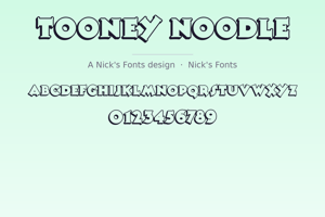 Related font Tooney Noodle