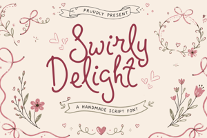 Related font Swirly Delight