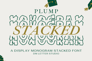 Plump Stacked Monogram