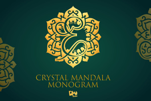 Related font Crystal Mandala Monogram