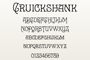 Related font Cruickshank