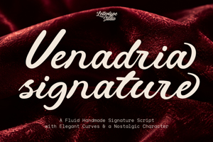 Related font Venadria Signature