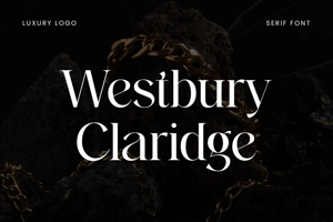 Related font Westbury Claridge Chic Art