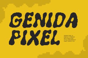 Related font Genida Pixel
