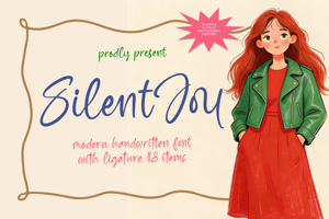 Related font Silent Joy