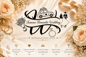 Related font Jasmine Romantic Wedding