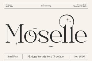 Related font Moselle