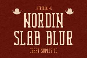 Related font Nordin Slab Blur