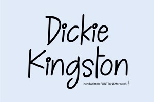 Related font Dickie Kingston