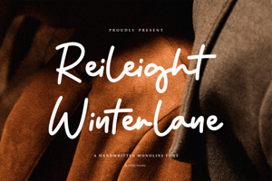 Related font Reileight Winterlane