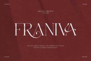 Related font Franiva