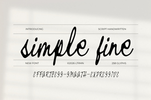 Related font Simple Fine