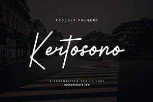 Kertosono - FONT Script