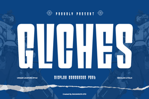 Related font Gliches