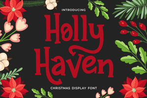 Related font Holly Haven