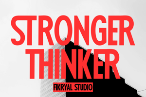 Related font Stronger Thinker