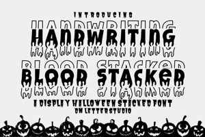 Handwriting Blood Stacked