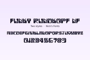 Related font Funky Rundkopf NF