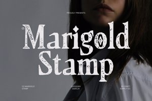 Related font CS Marigold Stamp