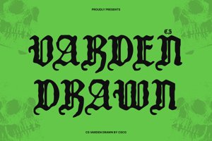 Related font CS Varden Drawn