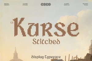 Related font CS Kurse Stitched