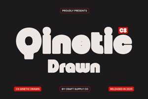 Related font CS Qinetic Drawn