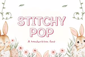 Related font Stitchy Pop Handmade