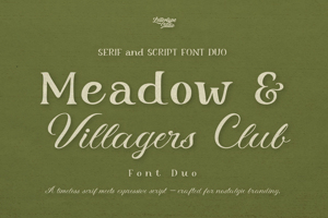 Related font Meadow & Villager Club
