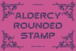 Related font Aldercy Rounded Stamp