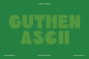 Related font CS Guthen Ascii