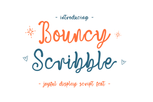 Related font Bouncy Scribble