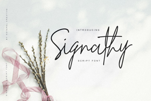 Signathy Script Font