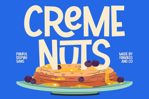 Related font CREME NUTS